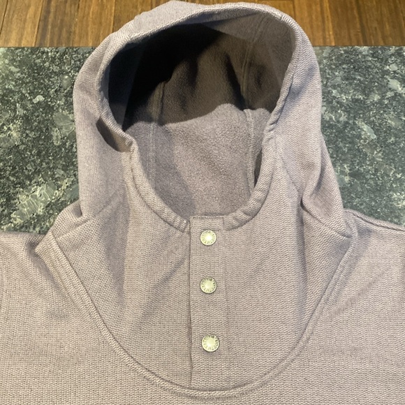 The North Face Pullover Sweater Hooded Women’s Size Large Gray/Purple - Picture 3 of 11